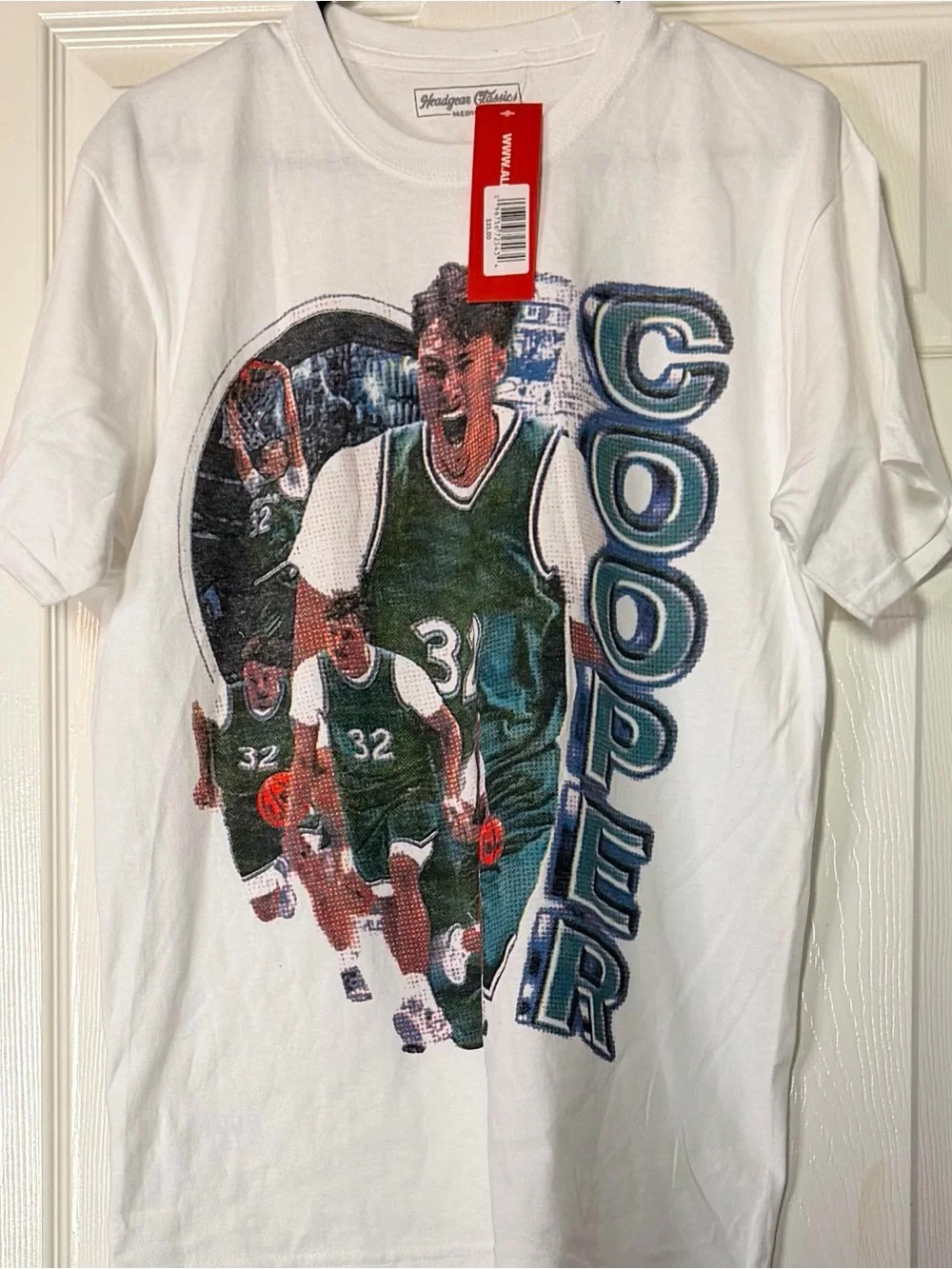 Cooper Flagg White Graphic Basketball Tee - White